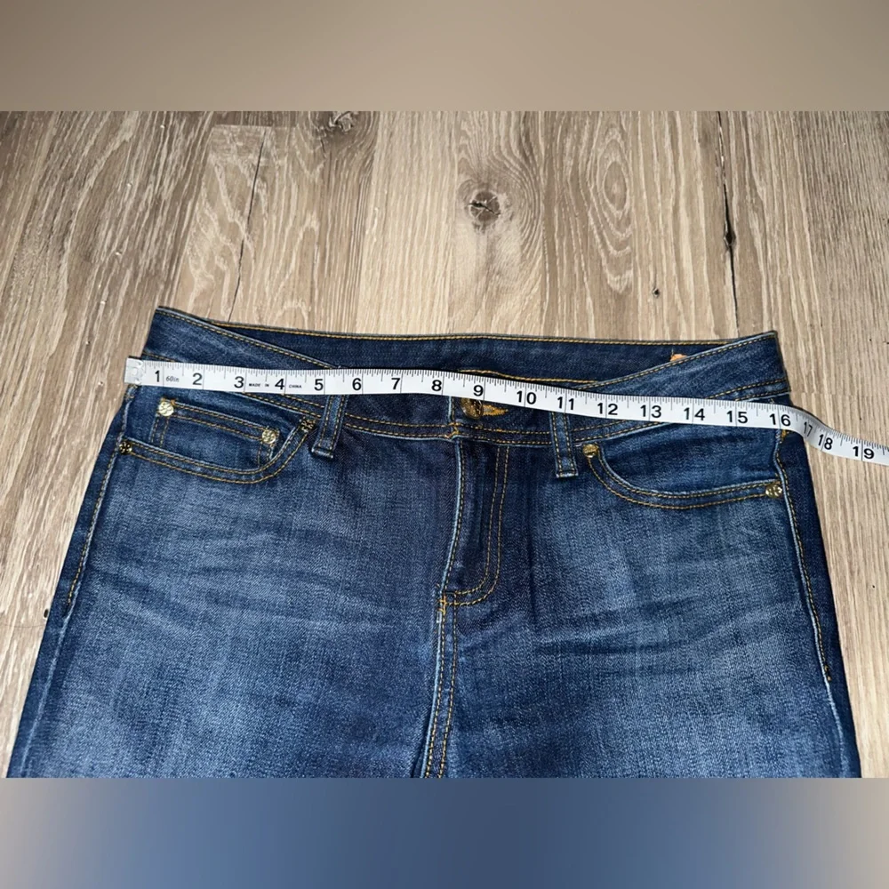 Tory Burch Bootcut Jeans Womens 29 Classic Tory Logo Low Rise Y2K Style Designer
